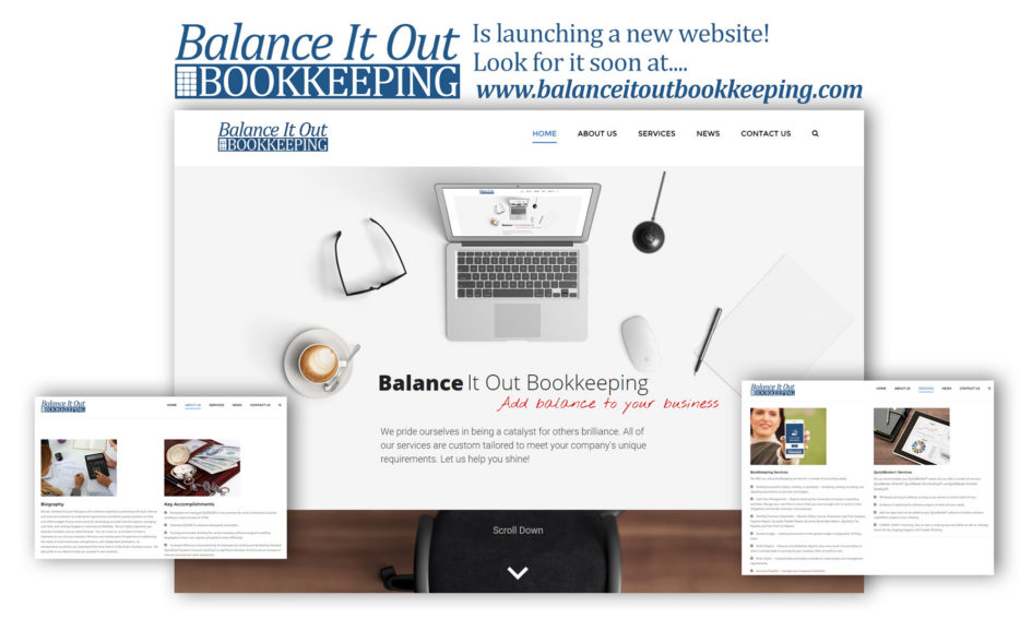 Balance It Out Bookkeeping Web Site Launch